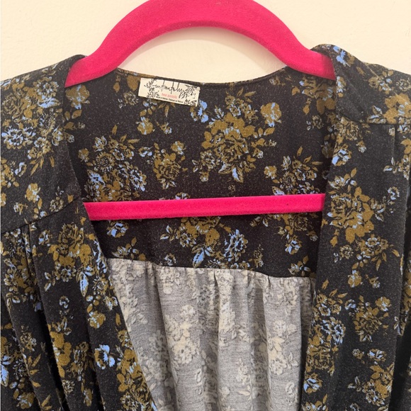 Free People Intimately Floral Long Sleeve Bodysuit – Size Large - Picture 4 of 5